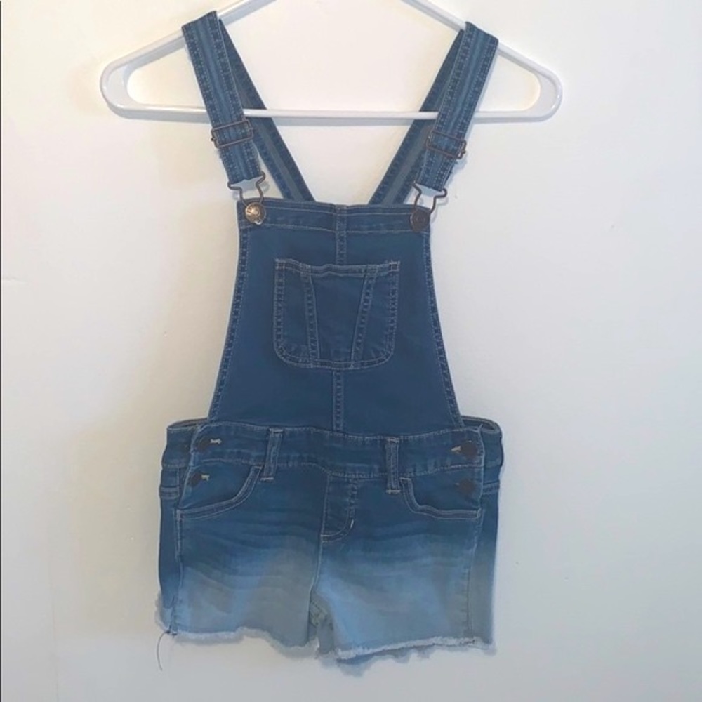 Justice Girls denim shortalls
